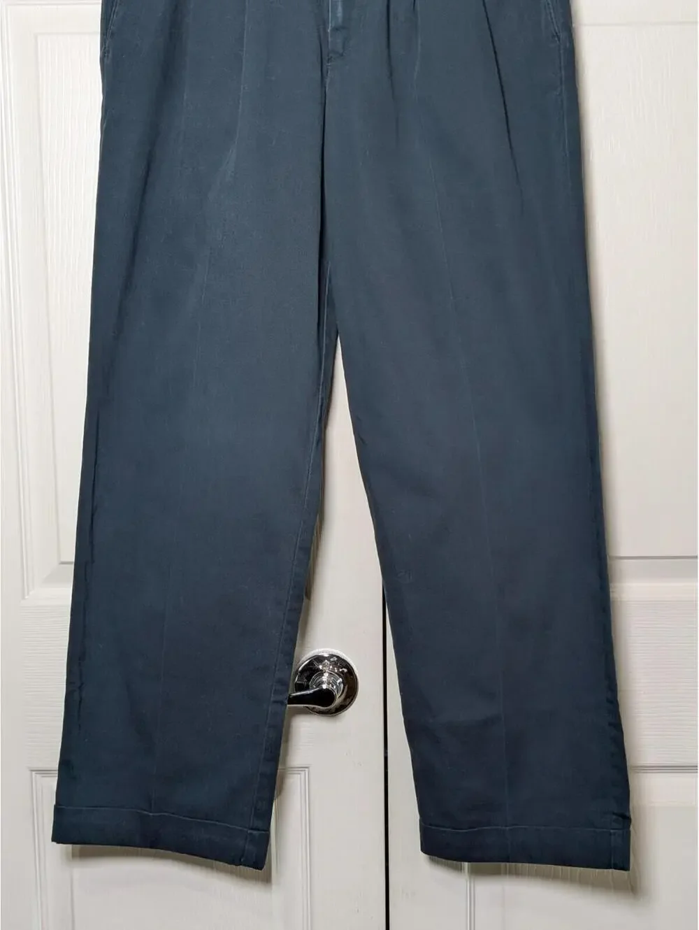 Dockers Khakis Men’s Cotton Chinos, Blue, W32 L30, Relaxed Fit, Vintage 1990's